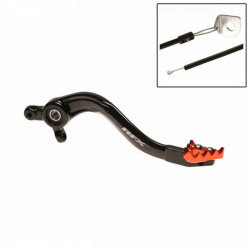 Pédale de frein RFX Pro Series - embout fixe - noir/orange
