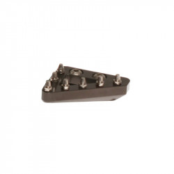Embout fixe CNC de pédale de frein RFX Pro Series - gris titane