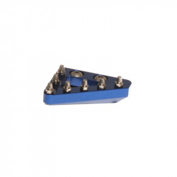 Embout fixe CNC de pédale de frein RFX Pro Series - bleu