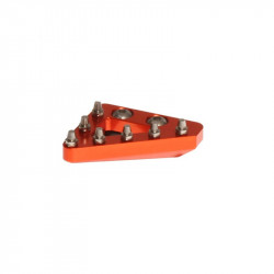 Embout fixe CNC de pédale de frein RFX Pro Series - orange