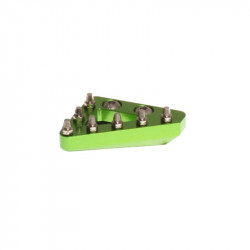 Embout fixe CNC de pédale de frein RFX Pro Series - vert