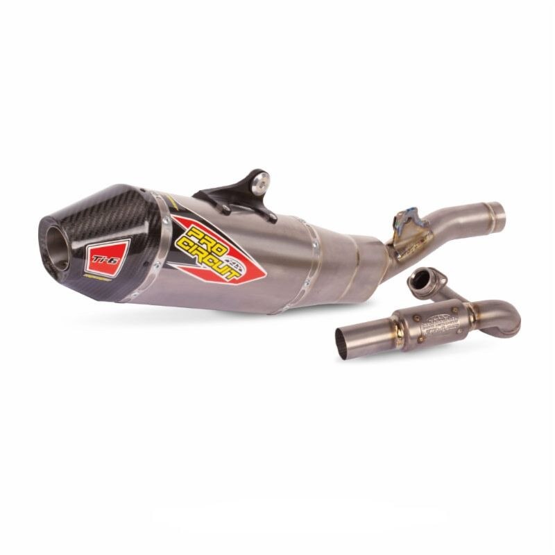 EXHAUST TI-6 TIT/CF KX250 25- - 18202081 | Dr Rider