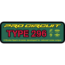 SILENCER STICKER TYP 296 - 18600637 | Dr Rider