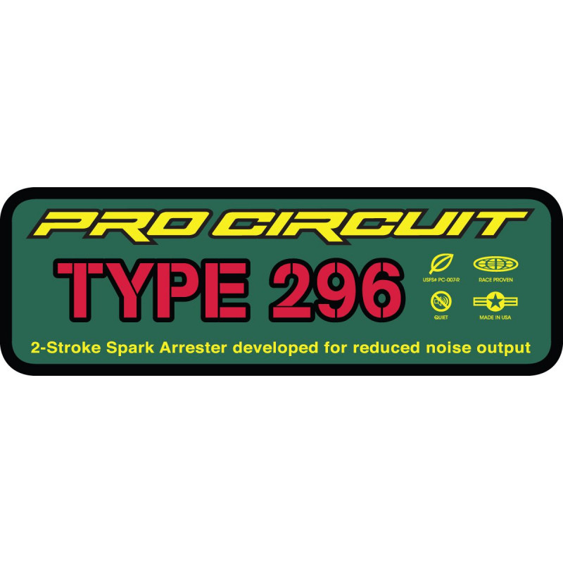SILENCER STICKER TYP 296 - 18600637 | Dr Rider