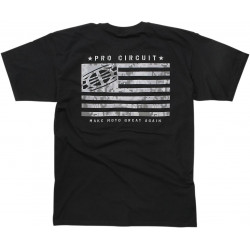 T-shirt Pro Circuit Flag noir XXL - Dr Rider