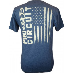 T-shirt Pro Circuit Logo Flag chiné XL - Dr Rider