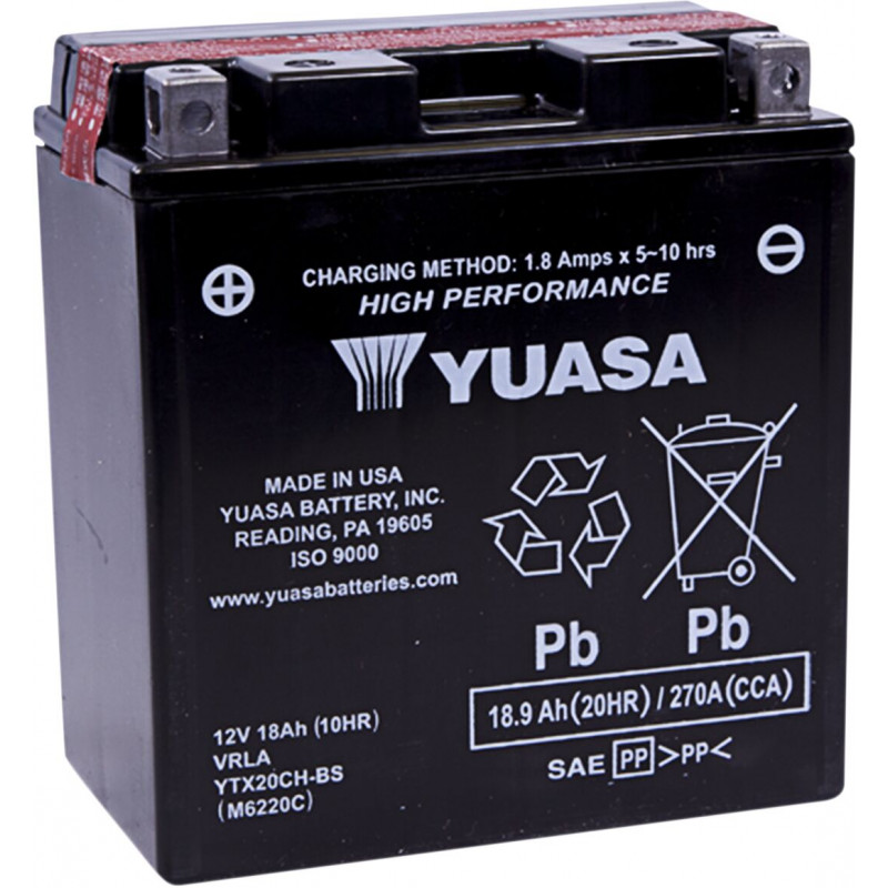 BATTERY YUASA MF YTX20CH-BS  - 21130015 - Dr Rider