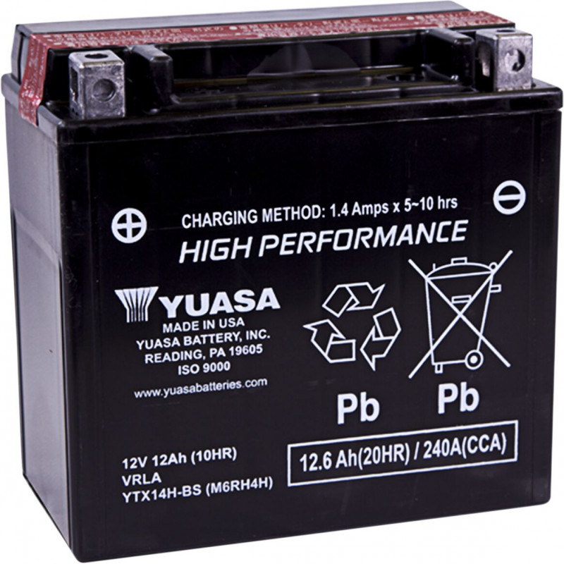 BATTERY YUASA MF YTX14H-BS  - 21130034 - Dr Rider