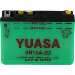 BATTERY YUASA 6-VOLT DRY 6N12A - Y6N12A2D - Dr Rider