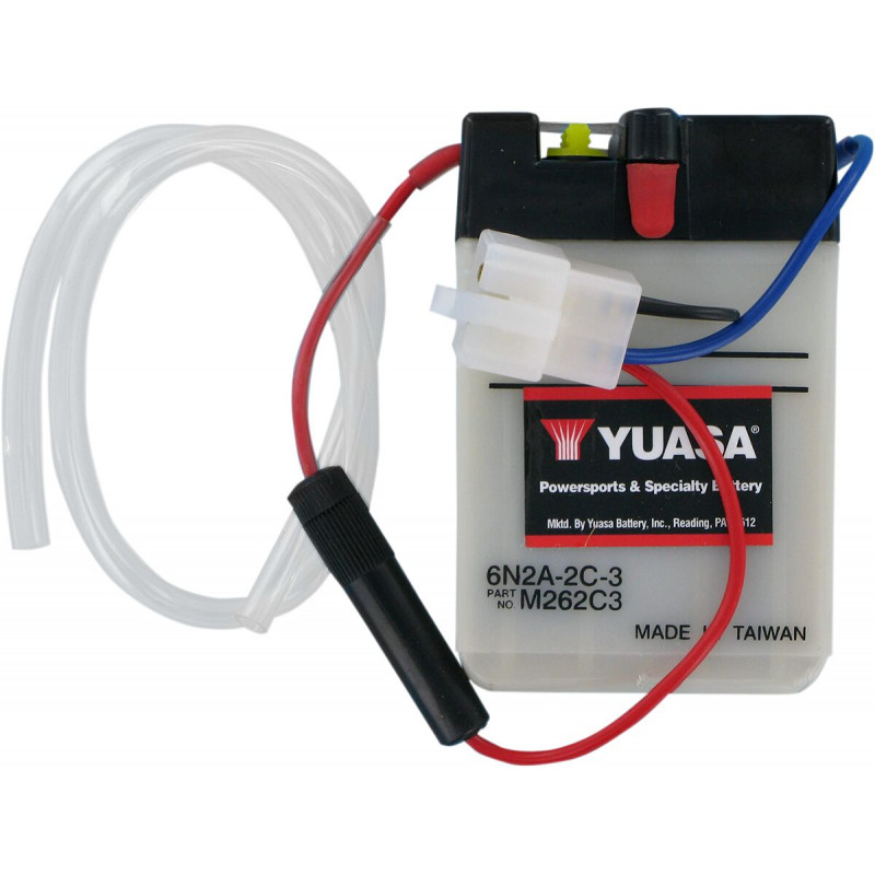 BATTERY YUASA 6-VOLT DRY 6N2A- - Y6N2A2C3 - Dr Rider