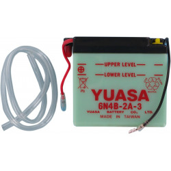 BATTERY YUASA 6-VOLT DRY 6N4B- - Y6N4B2A3 - Dr Rider