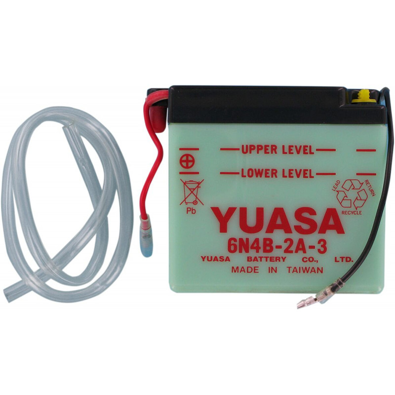 BATTERY YUASA 6-VOLT DRY 6N4B- - Y6N4B2A3 - Dr Rider