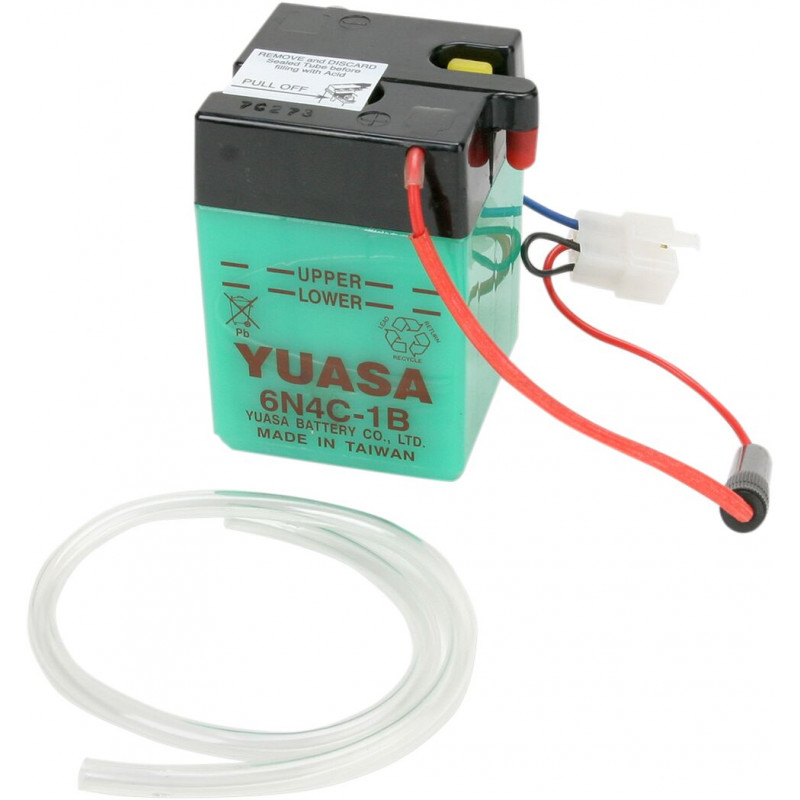 BATTERY YUASA 6-VOLT DRY 6N4C- - Y6N4C1B - Dr Rider