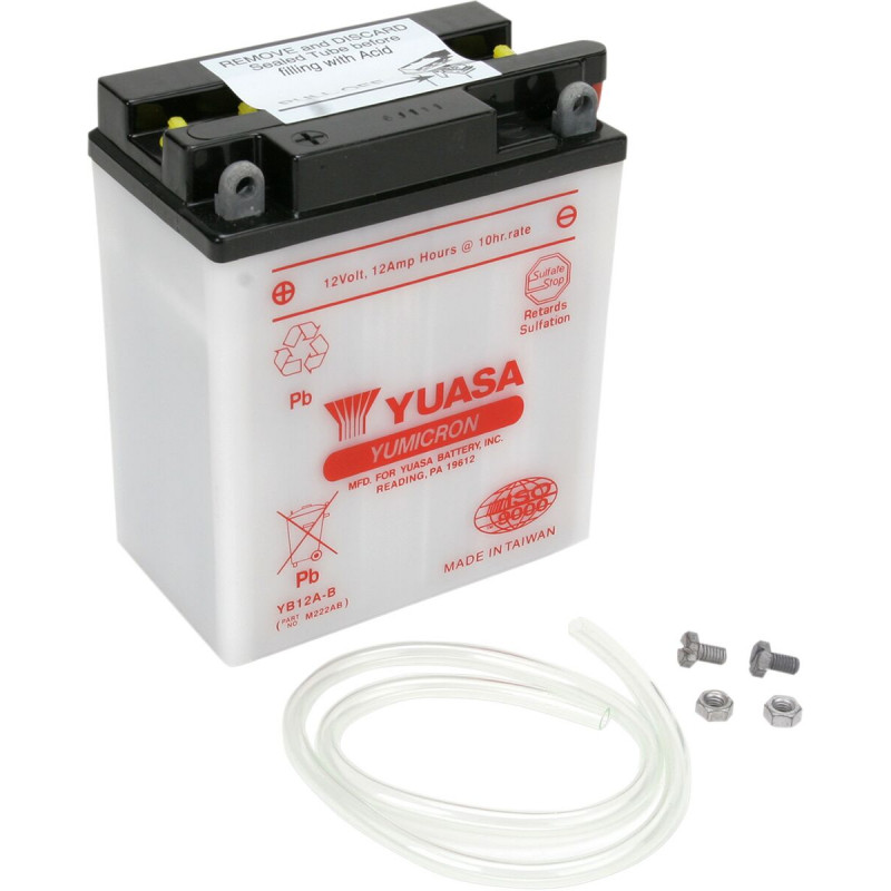 BATTERY YUASA HD DRY YB12A-B - YB12AB - Dr Rider