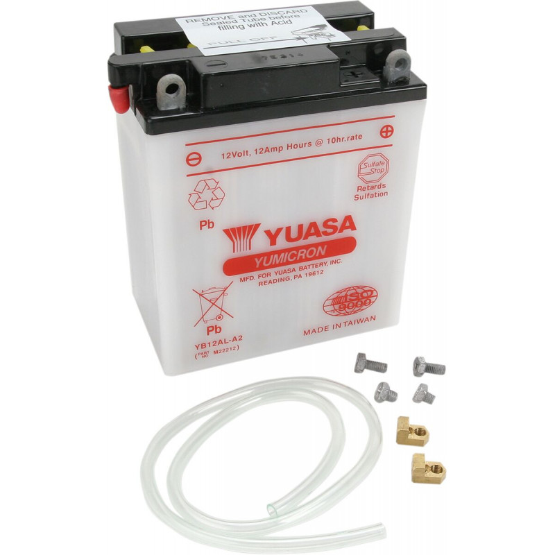 BATTERY YUASA HD DRY YB12AL-A2 - YB12ALA2 - Dr Rider