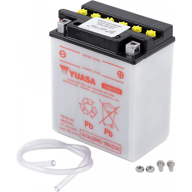 BATTERY YUASA HD DRY YB14L-A2 - YB14LA2 - Dr Rider