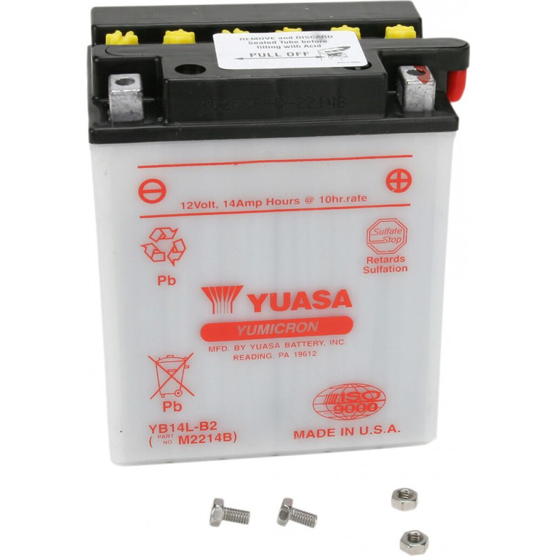 BATTERY YUASA HD DRY YB14L-B2 - YB14LB2 - Dr Rider