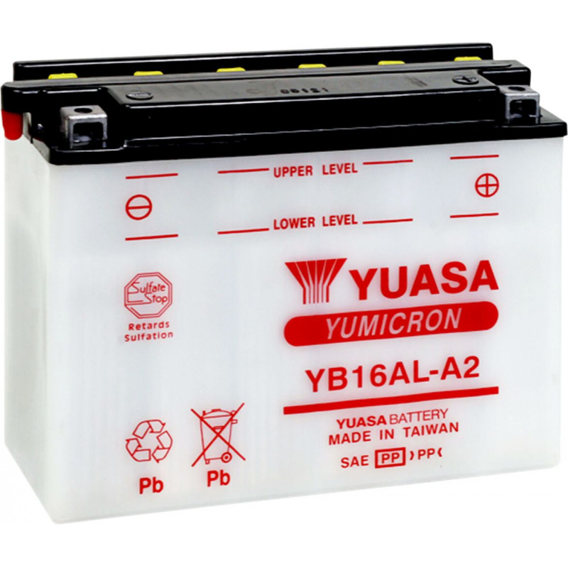 BATTERY YUASA HD DRY YB16AL-A2 - YB16ALA2 - Dr Rider