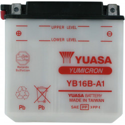 BATTERY YUASA HD DRY YB16B-A1 - YB16BA1 - Dr Rider