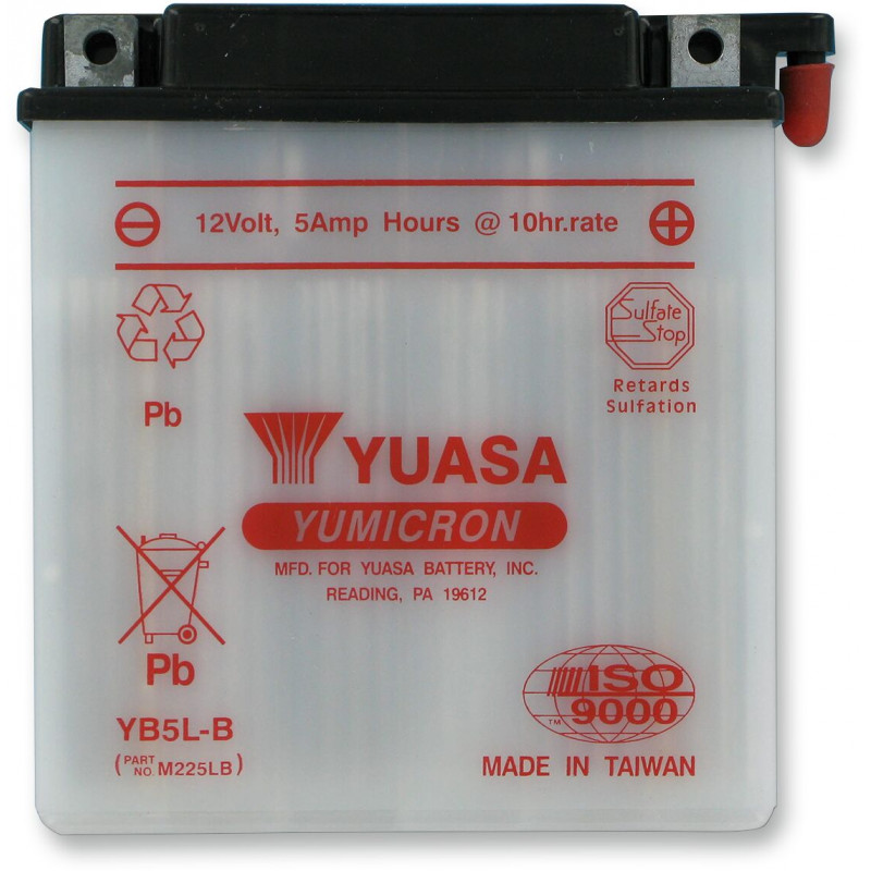 BATTERY YUASA HD DRY YB5L-B - YB5LB - Dr Rider