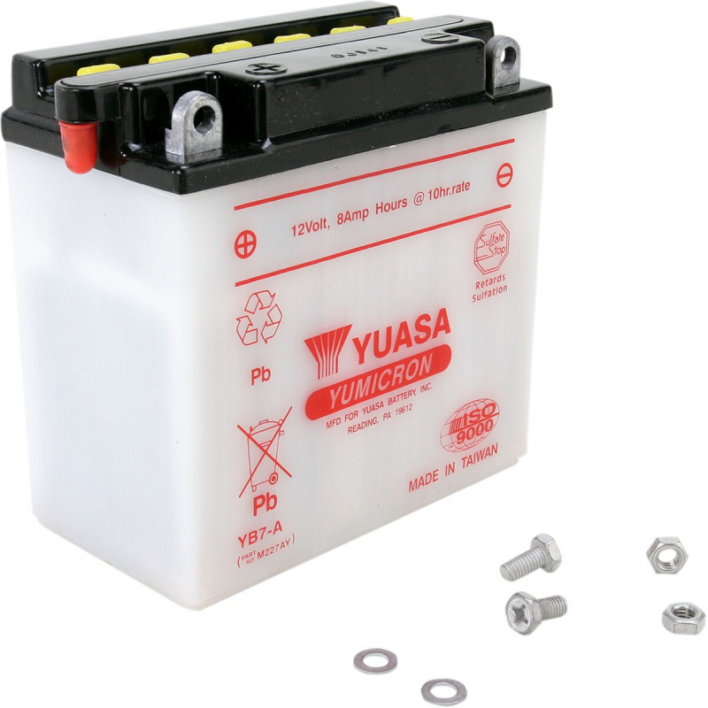 BATTERY YUASA HD DRY YB7-A - YB7A - Dr Rider
