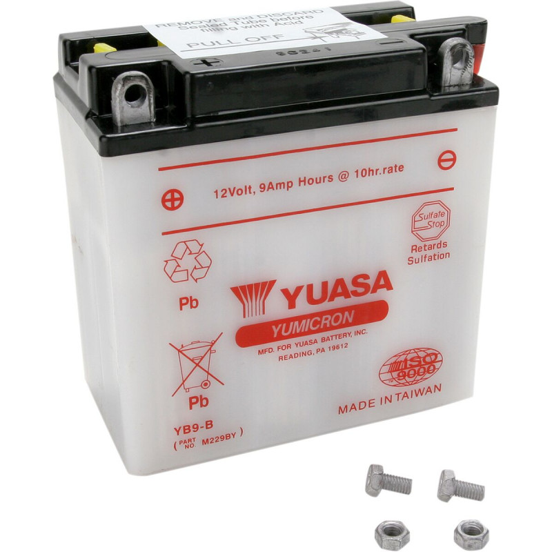 BATTERY YUASA HD DRY YB9-B - YB9B - Dr Rider