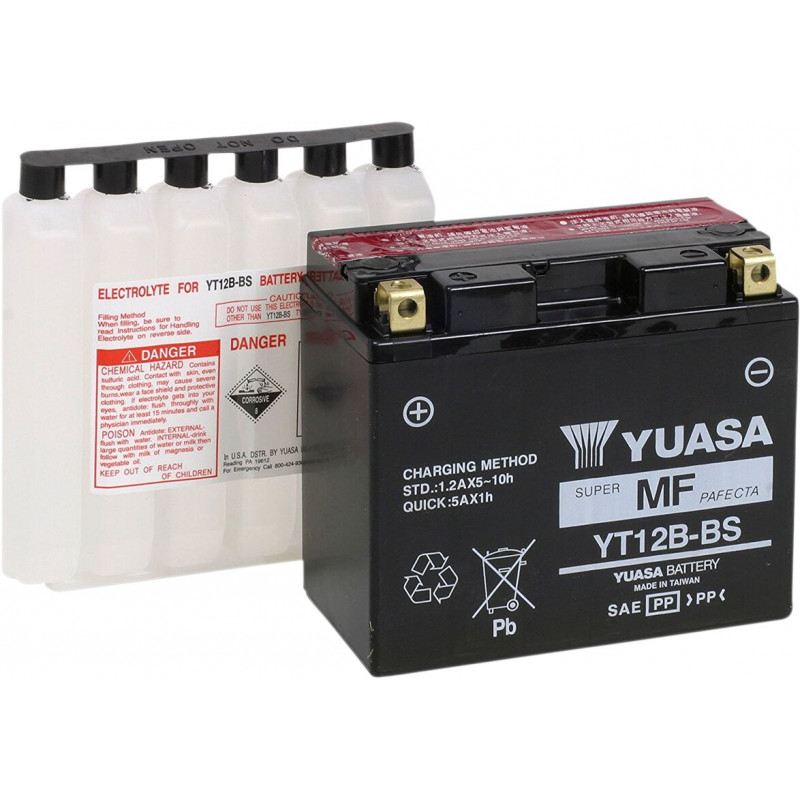 BATTERY YUASA MF YT12B-BS  - YT12BBS - Dr Rider