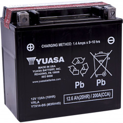 BATTERY YUASA MF YTX14-BS  - YTX14BS - Dr Rider
