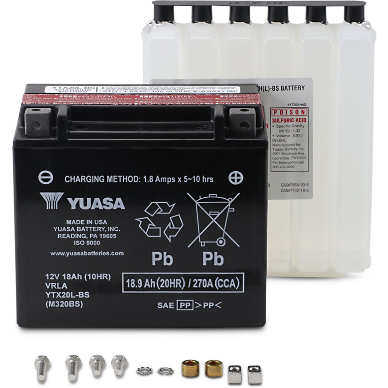 BATTERY YUASA MF YTX20L-BS  - YTX20LBS - Dr Rider