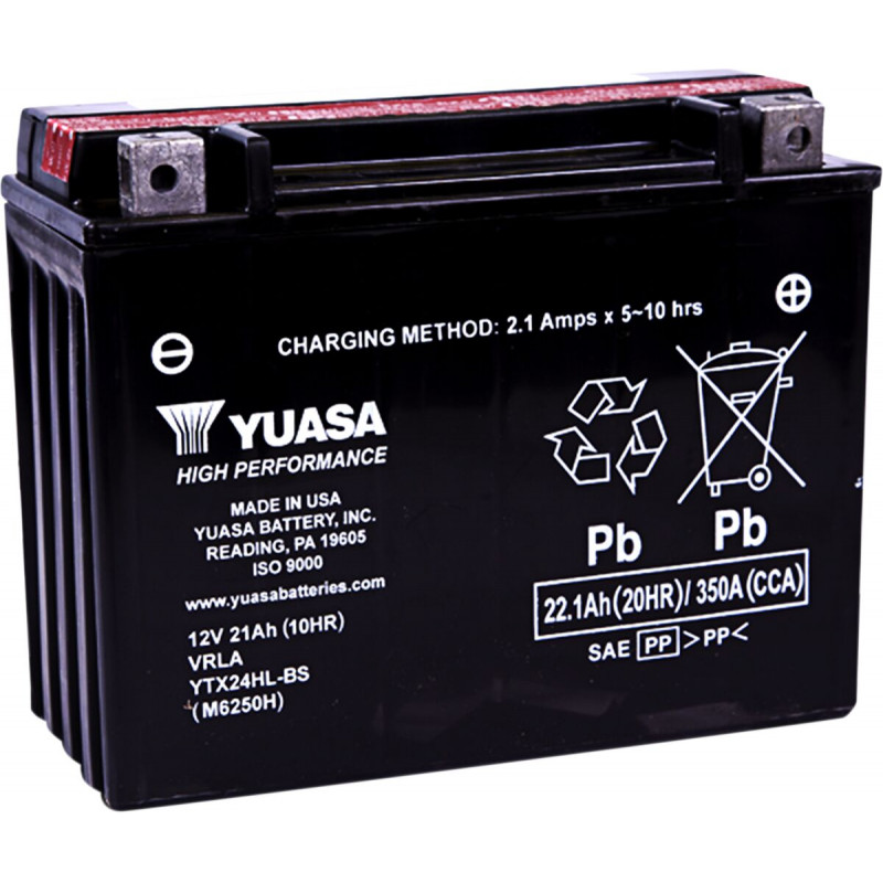 BATTERY YUASA MF YTX24HL-BS  - YTX24HLBS - Dr Rider