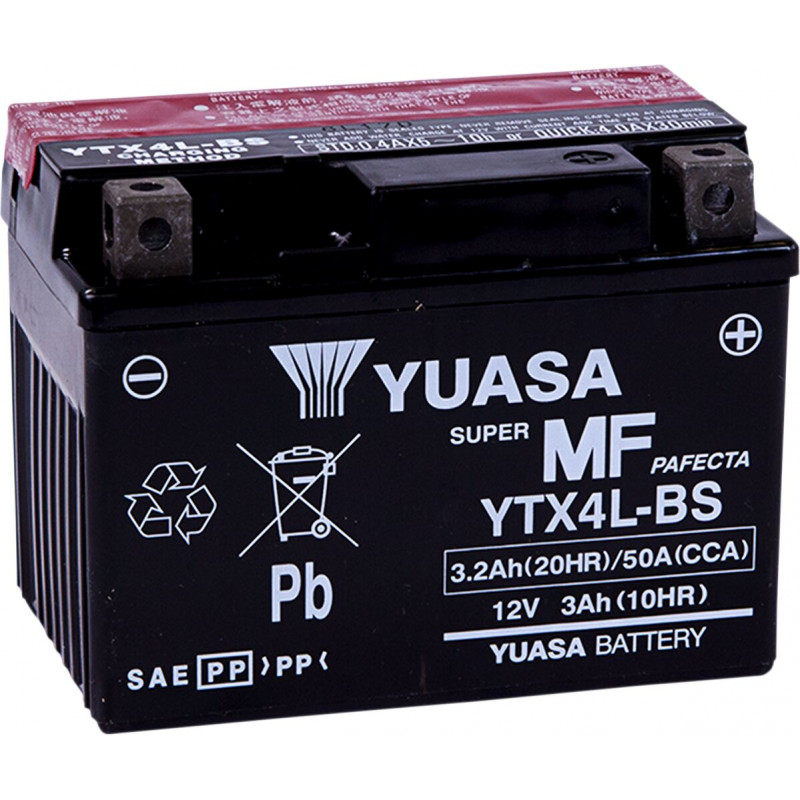 BATTERY YUASA MF YTX4L-BS  - YTX4LBS - Dr Rider