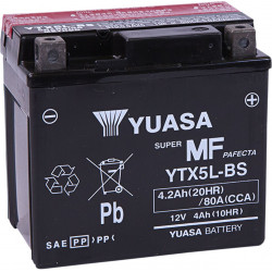 BATTERY YUASA MF YTX5L-BS  - YTX5LBS - Dr Rider