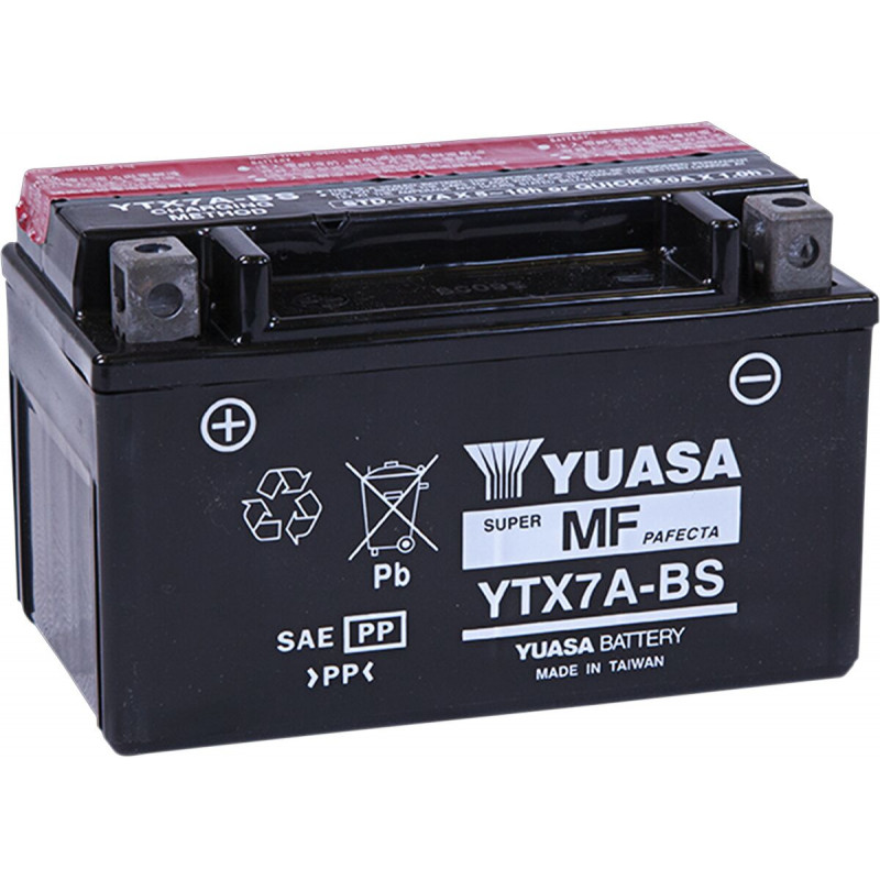BATTERY YUASA MF YTX7A-BS  - YTX7ABS - Dr Rider