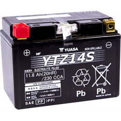 BATTERY YUASA FA YTZ14S - YTZ14S - Dr Rider