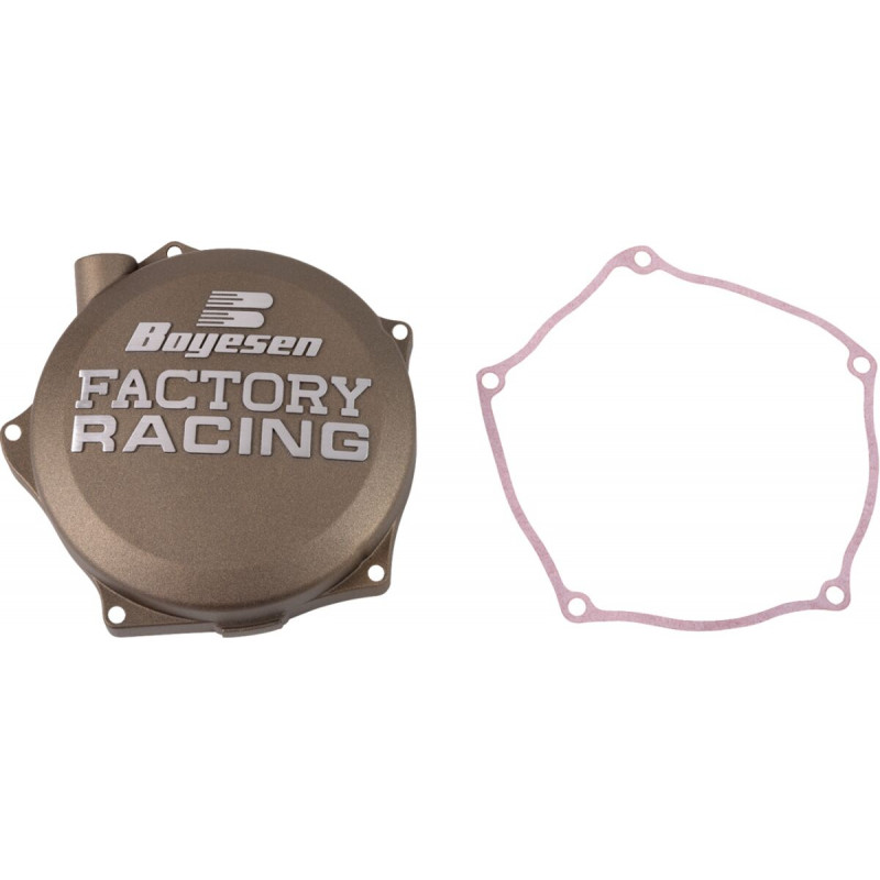 Couvercle d'embrayage Boyesen Factory Racing magnésium - Kawasaki KX250 2021-2026 / KX250X 2021-2025 - Dr Rider