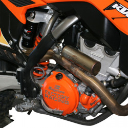 Couvercle d'embrayage Boyesen Factory Racing orange - KTM 125 SX/XC 2023-2026 / Husqvarna TC125 2023-2026 - Dr Rider