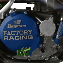Couvercle d'embrayage Boyesen Factory Racing bleu - KTM 125 SX/XC 2023-2026 / Husqvarna TC125 2023-2026 - Dr Rider