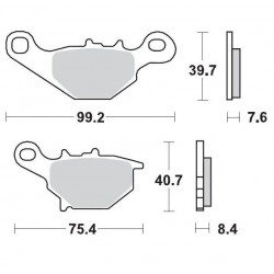 MM BRAKEPAD SUZUKI RM80 - 17211702 - Dr Rider