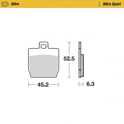 BRAKE PAD NITRO SPORT - 17211945 - Dr Rider