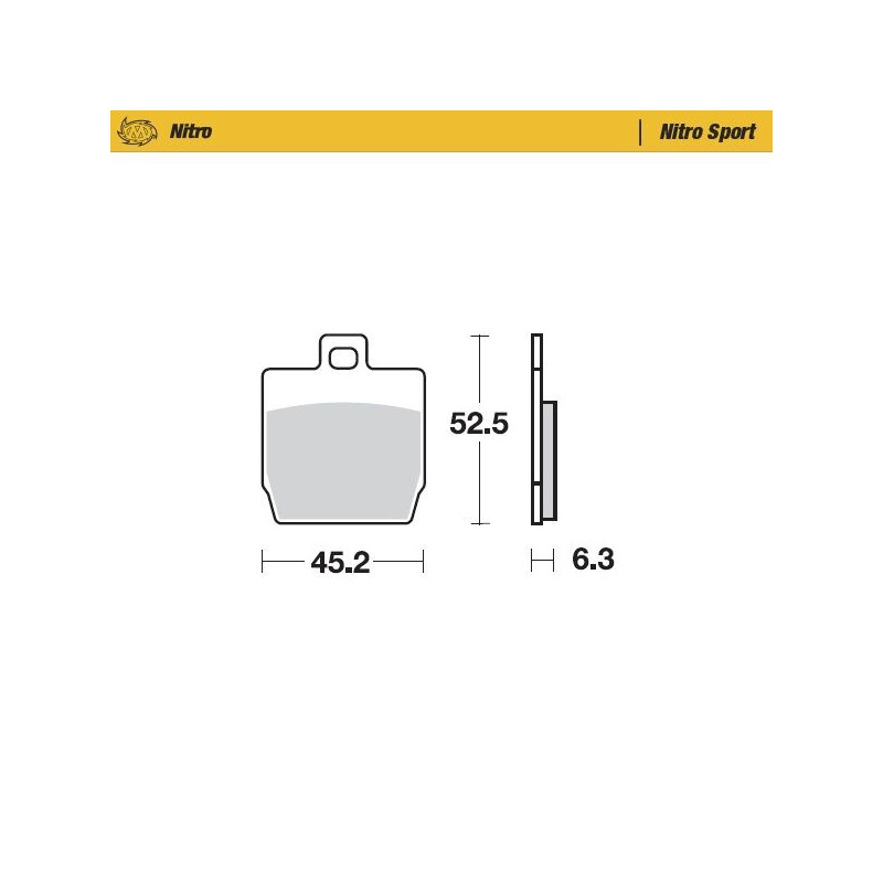BRAKE PAD NITRO SPORT - 17211945 - Dr Rider