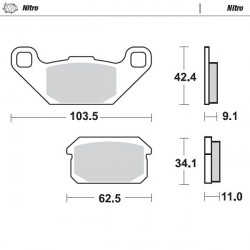 BRAKE PAD NITRO - 17212808 - Dr Rider