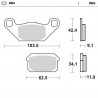 BRAKE PAD NITRO - 17212808 - Dr Rider