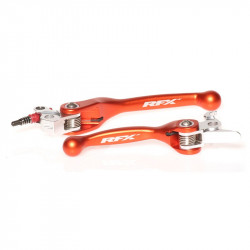 Jeu de leviers retournables forgés RFX Race Series - orange - freins Brembo / embrayages Magura