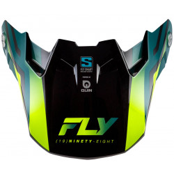 Visière FLY RACING Formula S Carbon Byte - Black Carbon/Teal/Lime - Dr Rider