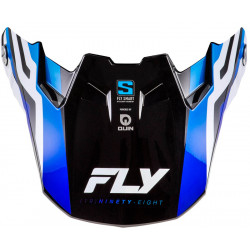 Visière FLY RACING Formula S Carbon Byte - Blue Carbon/bleu/blanc - Dr Rider