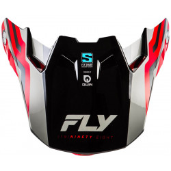 Visière FLY RACING Formula S Carbon Byte - Red Carbon/rouge/gris - Dr Rider
