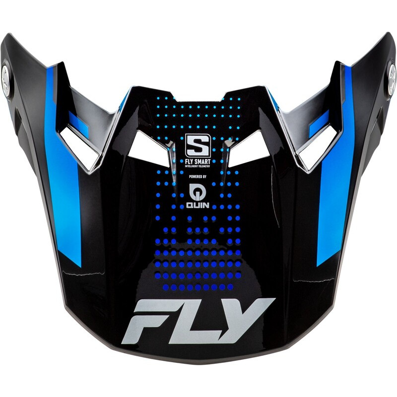 Visière FLY RACING Formula S Carbon Protocol - noir carbone/bleu - Dr Rider