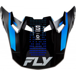 Visière FLY RACING Formula S Carbon Protocol - noir carbone/bleu - Dr Rider