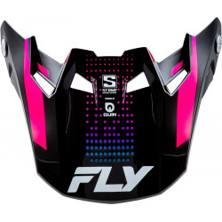 Visière FLY RACING Formula S Carbon Protocol - noir carbone/bleu/rose - Dr Rider
