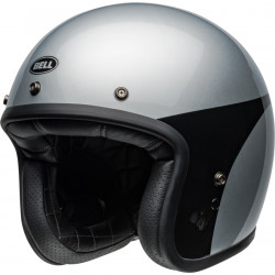 Casque BELL Custom 500 - Chassis Gloss Silver Black - Dr Rider